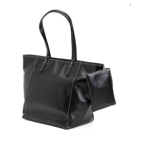NWT BY FAR Calfskin Leather Club Tote - Picture 4 of 4